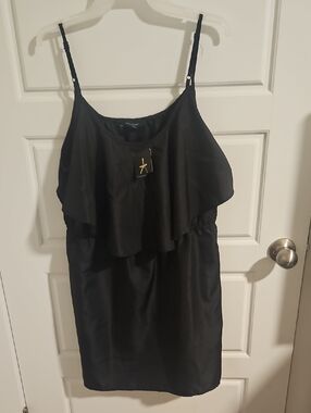 NWT Atmosphere Black Satin Slip Dress
